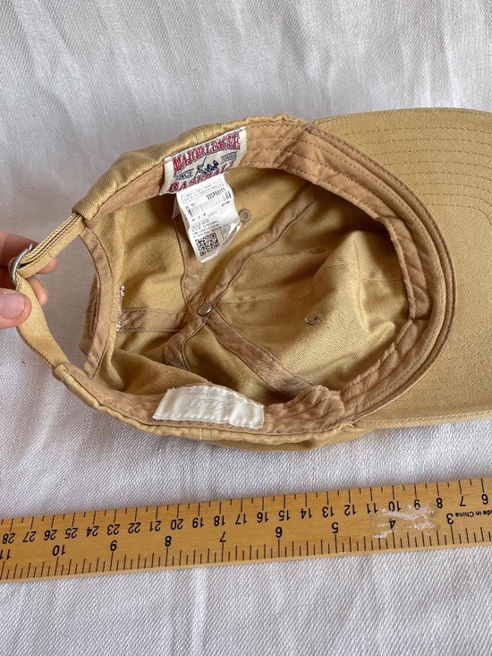 Embroidered Logo Baseball Cap - Tan